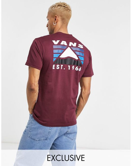 Vans Red Mountain Back Print T-shirt for men