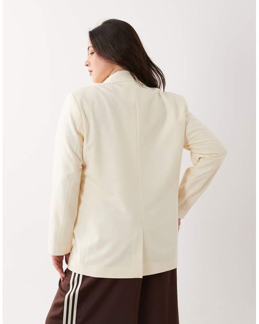 ASOS Natural Curve Tailored Relaxed Blazer