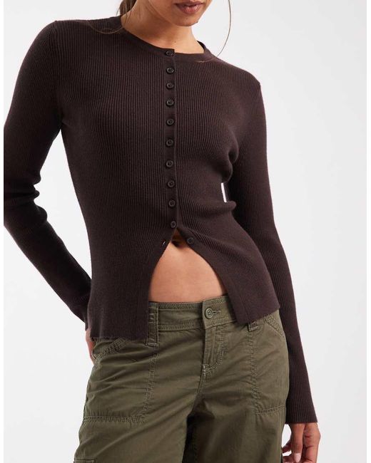 Hollister Green Low Rise Wide Leg Adjustable Waist Pants