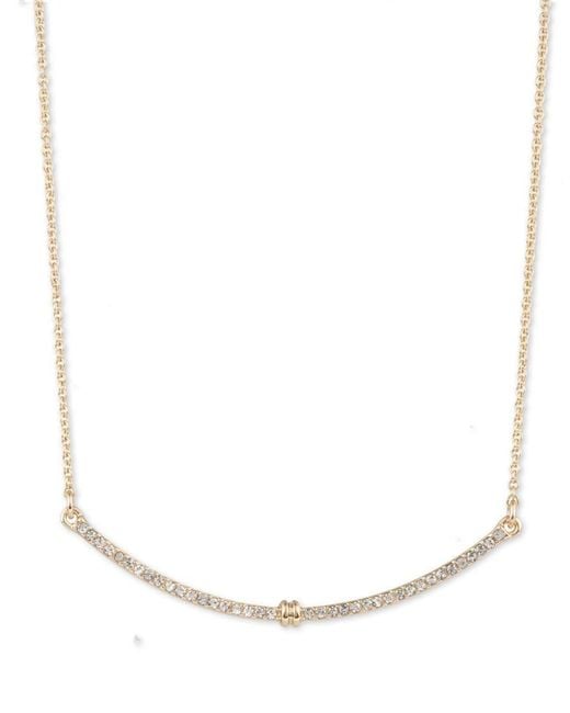 Lauren Ralph Lauren Jewellery White Lauren By Ralph Lauren Jewellery Tone Pavé Frontal Necklace