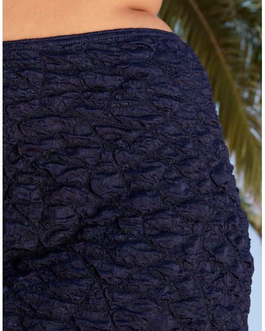 ASOS Green Asos Design Curve Courtney Textured Swim Skirt