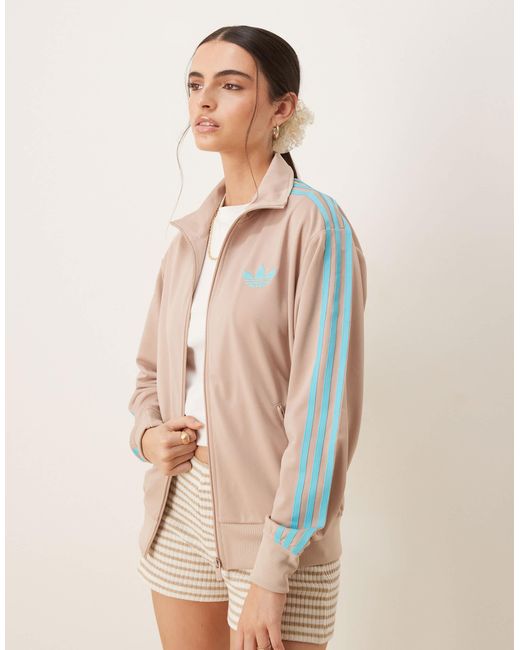 Adidas Originals Natural – firebird – locker geschnittenes trainingsoberteil