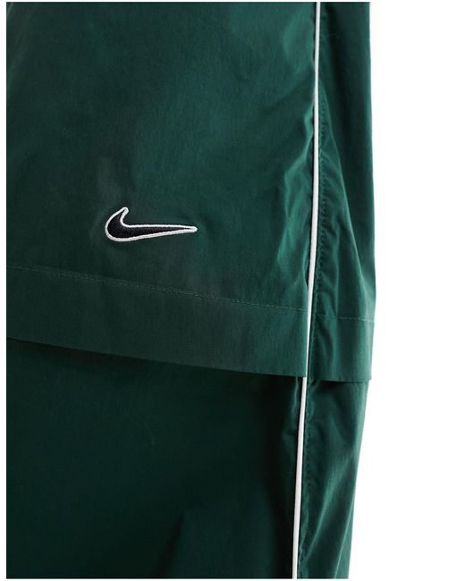Nike Green Streetwear Woven Parachute Skirt