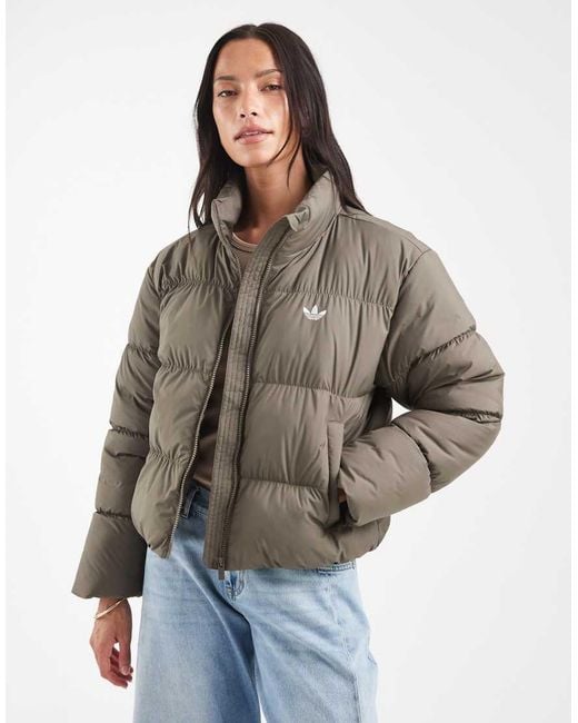Adidas Originals Brown Short Padded Jacket