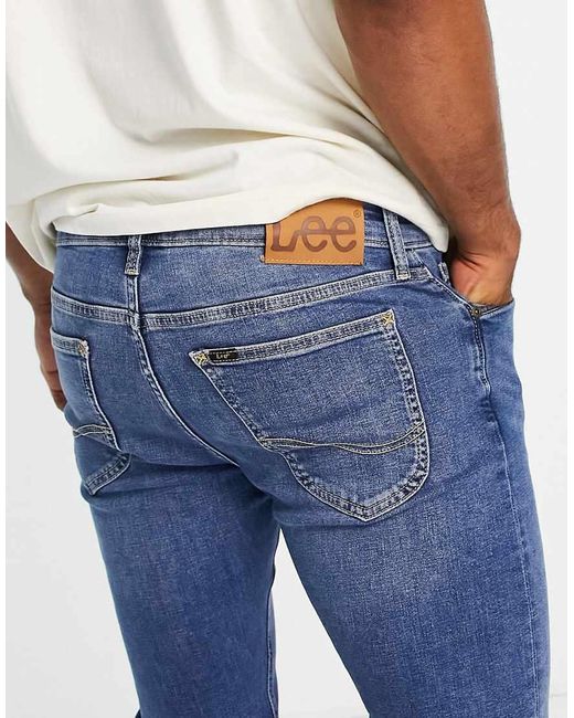 Vaqueros De Corte Pitillo Con Desgastado Malone De -Azul Lee Jeans de hombre de color Blue
