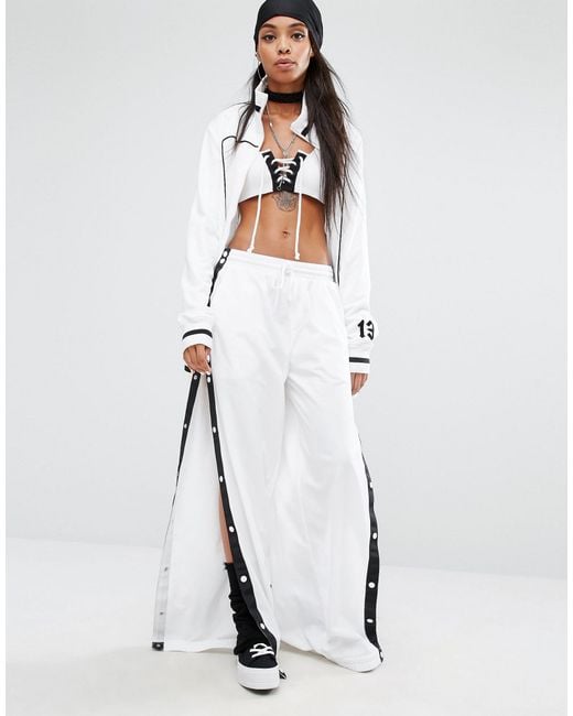PUMA Synthetic Fenty X By Rihanna Track Pants With Side Poppers - White |  Lyst