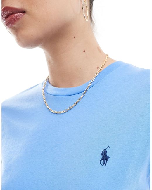 Camiseta azul con logo Polo Ralph Lauren de color Blue