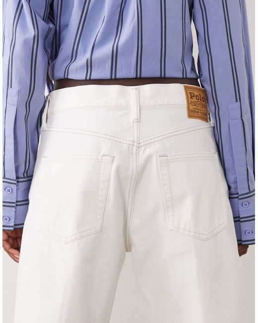 Polo Ralph Lauren Blue Woven Straight Leg Jeans