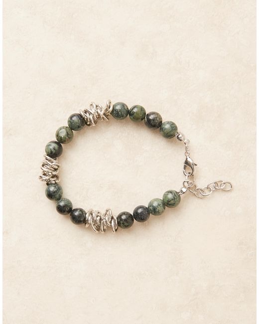 ASOS – farbenes festival-perlenarmband in Black für Herren
