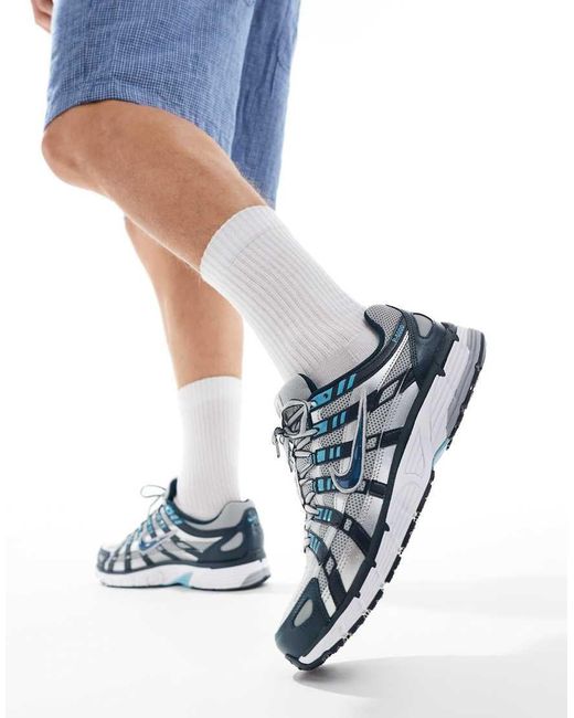 P-6000 di Nike in Blue da Uomo