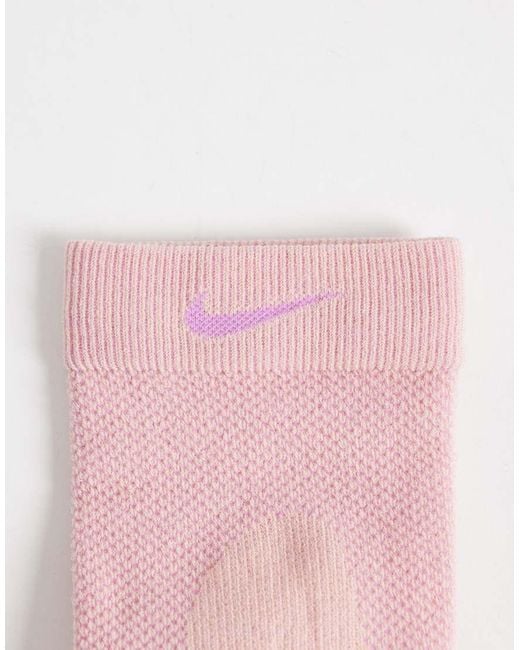 Nike Pink Lightweight Crew Socks for men