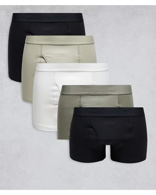 Weekday Set Van 5 Boxershorts in het Black voor heren