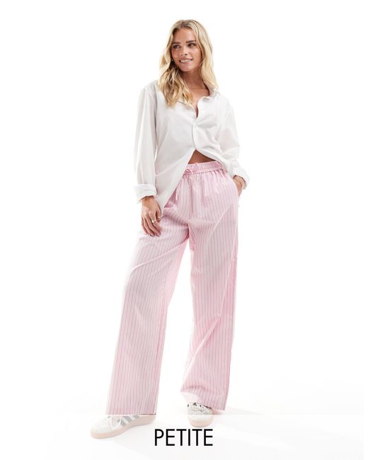 Only Petite Pink Wide Leg Pants