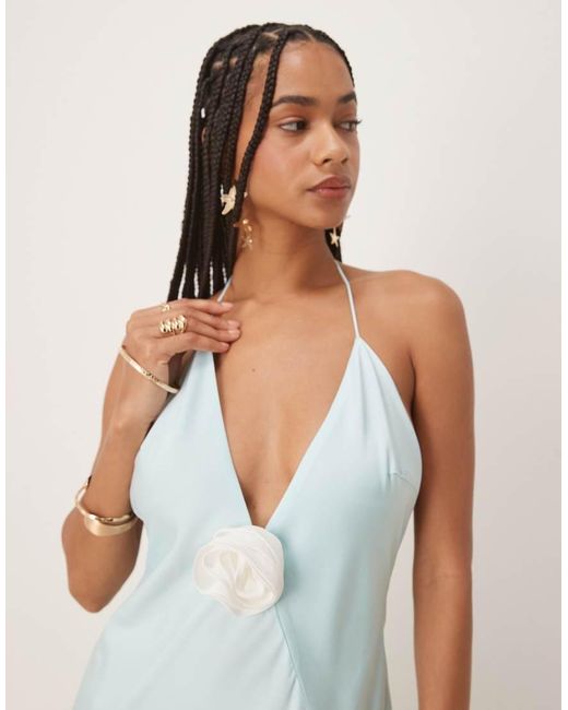 Bardot Natural Ardia Halter Dress