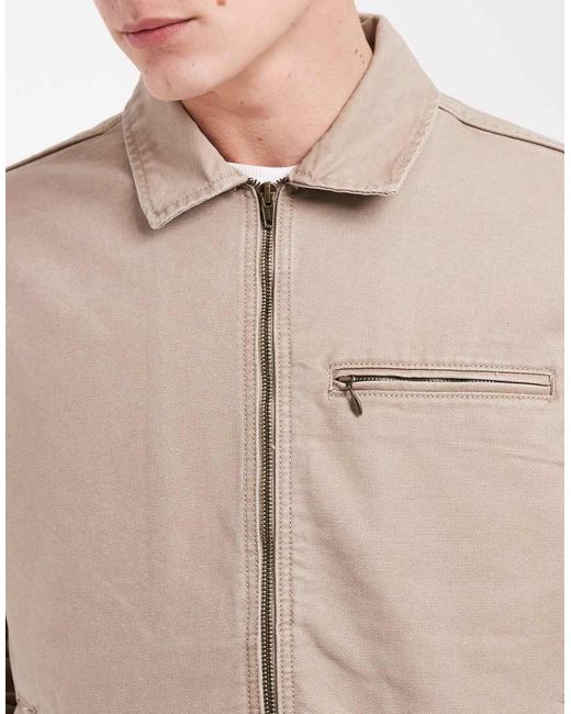 Levi's Natural Garage Zip Through Jacket for men