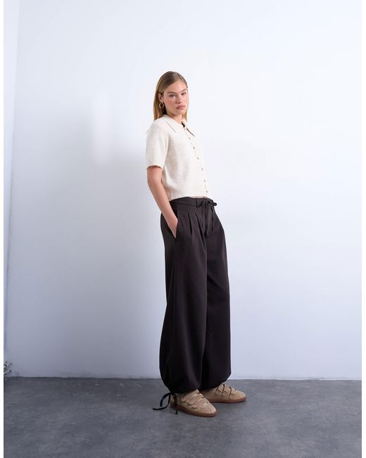 TOPSHOP White Knitted Open Button Detail Cardigan