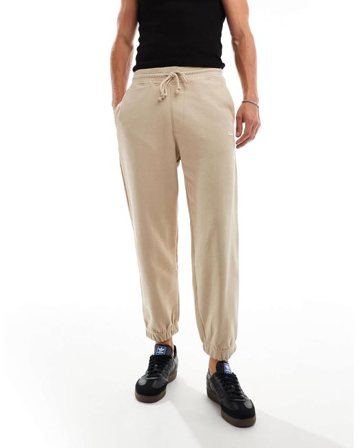 Pull&Bear White Stwd joggers for men