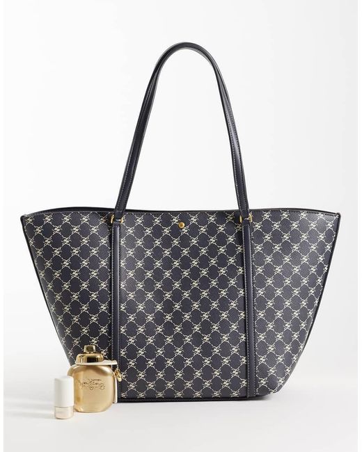 Mango Gray Monogram Tote Bag