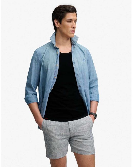 Superdry Black Unbrushed Essential Logo Vest for men