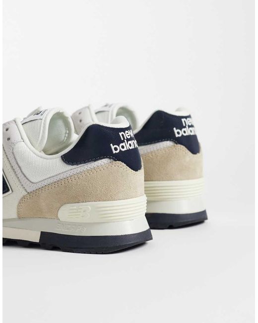 New Balance White 574 Trainers for men