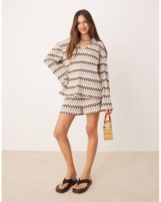 ASOS Natural Mini Short Co-rd