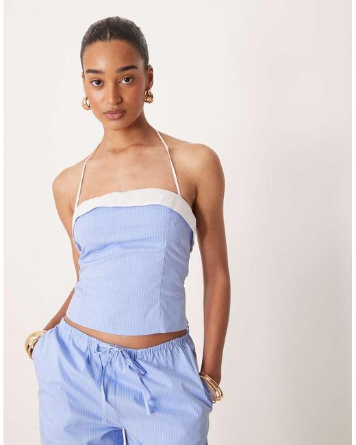 Nia Blue Cherry Fitted Cami Top
