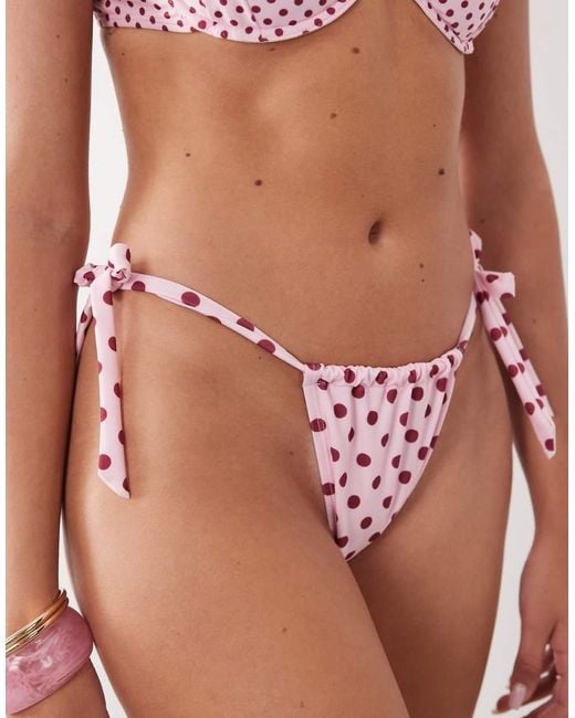 Going Somewhere Brown Polka Dot Bikini Bottoms