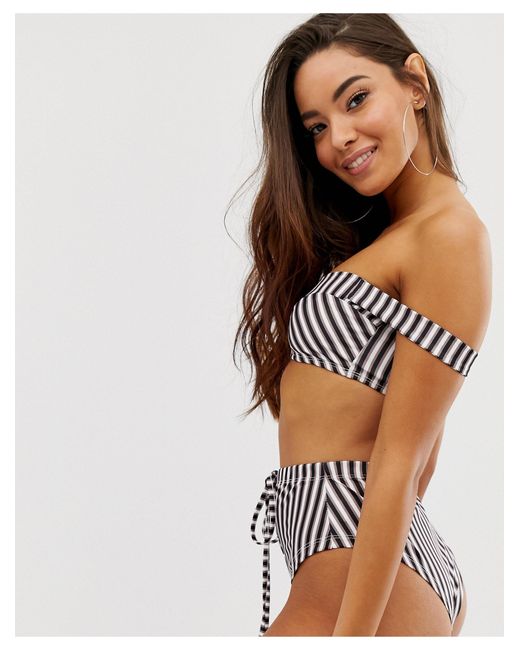 bardot bikini top
