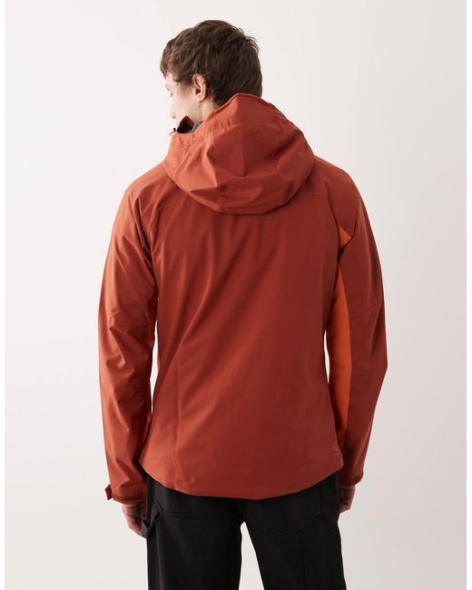 Dare 2b Red Waterproof Hooded Torrek Iii Jacket for men