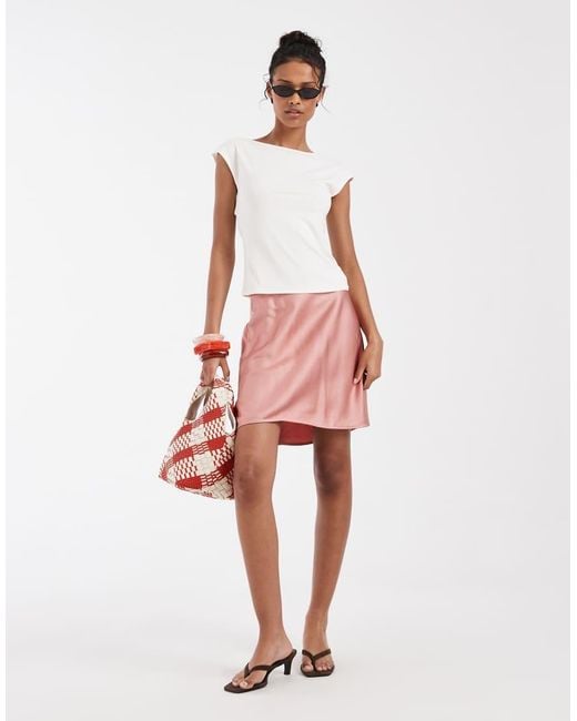 & Other Stories White Slim Fit Slinky Top
