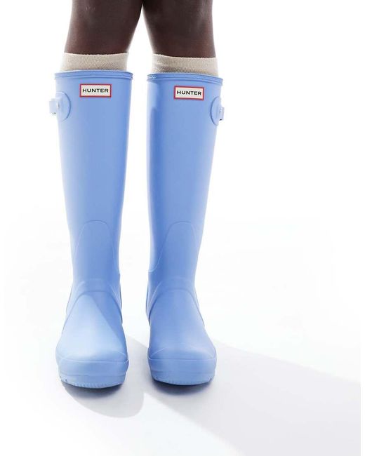 Hunter Blue Original Tall Wellington Boots