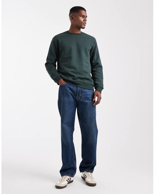 Only & Sons Blue Crew Neck Sweatshirt for men