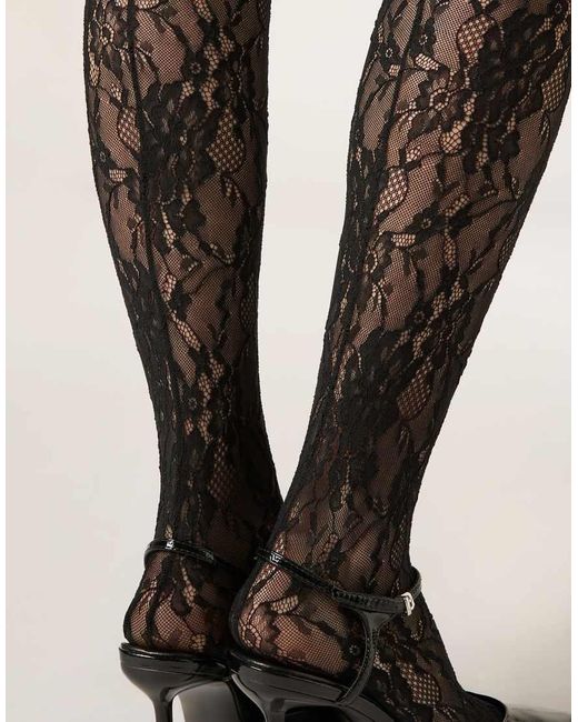Calzedonia Natural Floral Lace Tights