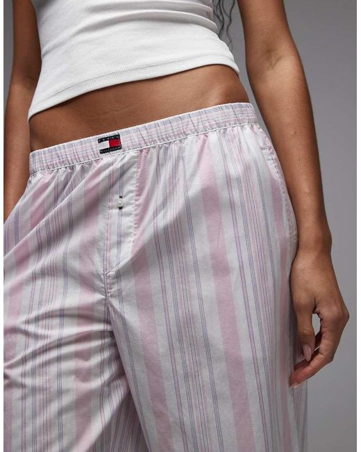 Tommy Hilfiger Gray Heritage Poplin Pyjama Bottoms