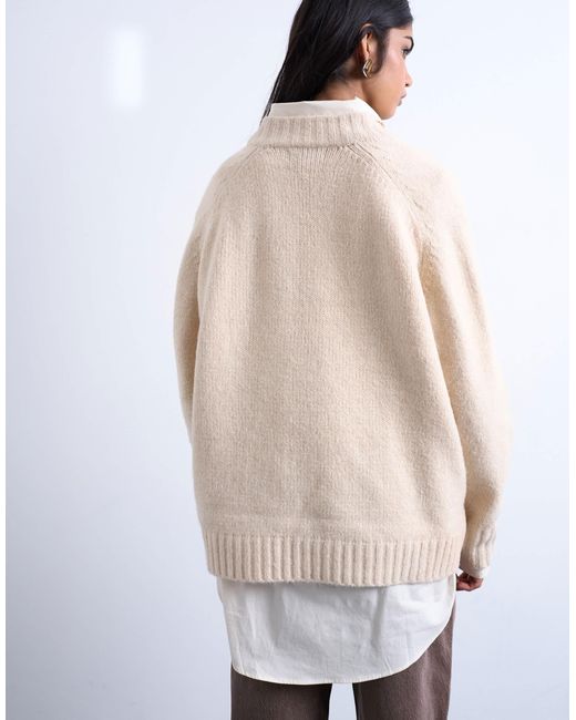 TOPSHOP Red – schlichter strickpullover