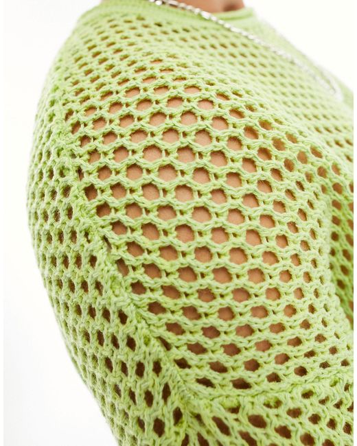 ASOS Green Oversized Knitted Jumper for men