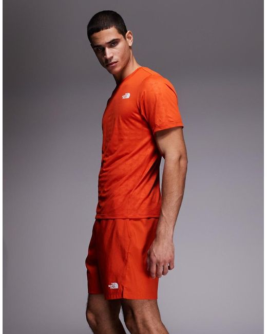 The North Face Red 24/7 Logo Shorts for men