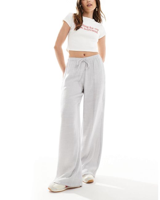 Stradivarius White – schlupfhose