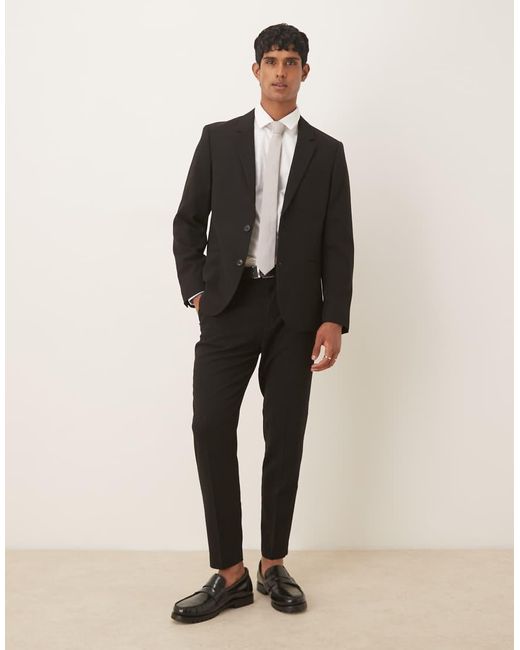 ASOS Smal Colbert in het Black voor heren