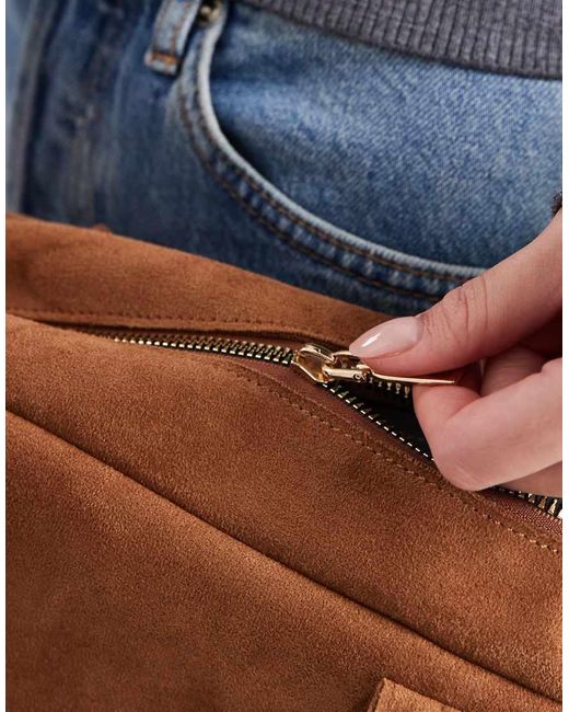 Borsa Bowling Piccola di PASQ in Brown