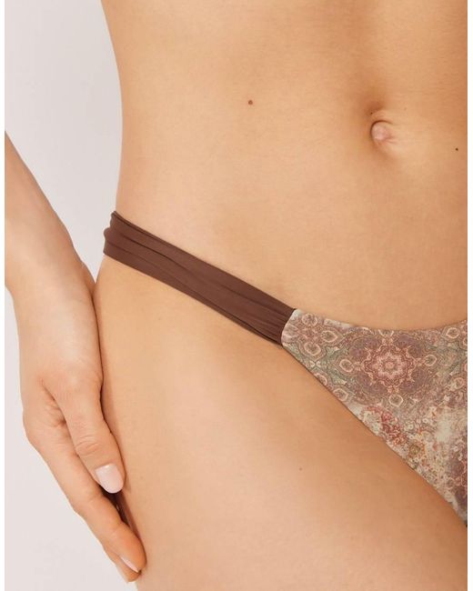 Calzedonia Natural Brazilian Bikini Bottoms Boho