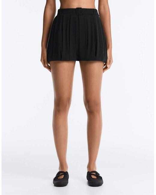 Oysho Black Light Touch Bloomer Shorts