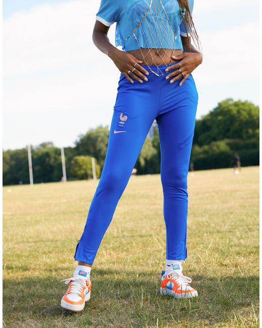 France euro 22 academy pro - pantalon Synthétique Nike Football en coloris  Bleu | Lyst