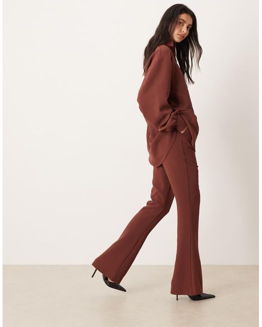 ASOS Tailored Slinky Flare Trousers Co-Ord