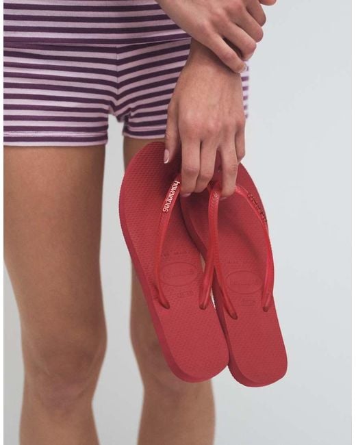 Havaianas Pink Slim Flip Flops
