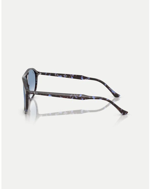 Ray-Ban Blue Rb2215 Square Sunglasses With Lens