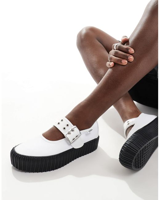 Vans Mary Jane Platform Creepers in Brown Lyst