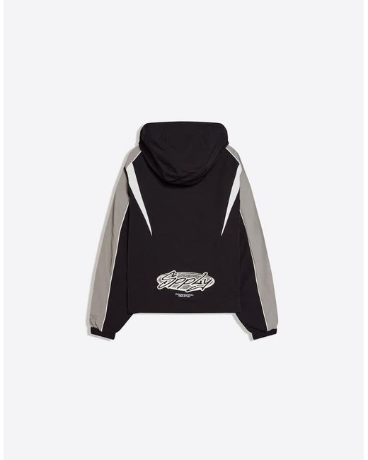 Bershka Blue Colour Block Technical Jacket for men