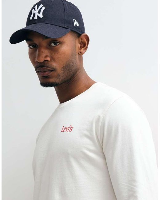 Levi's White Relaxed Back Print T-shirt for men