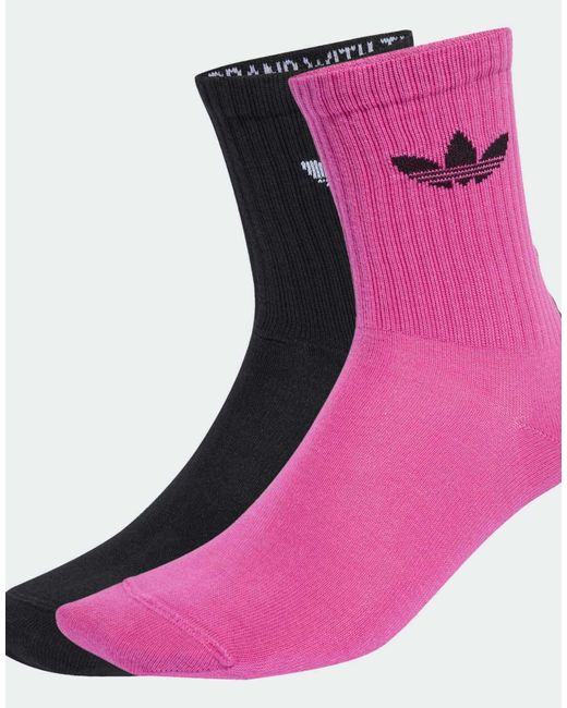 Adidas Originals Pink – crew-socken im 2er pack